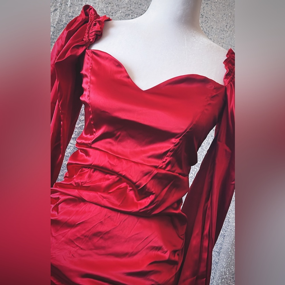 Red wine dress